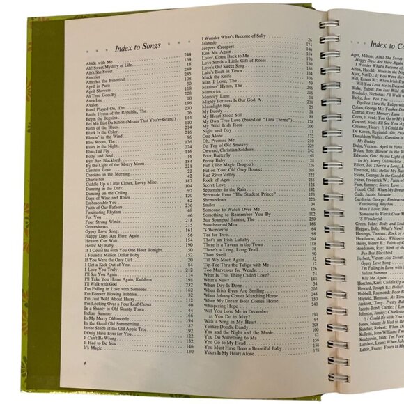 Readers Digest Family Songbook Spiral-Bound Hardcover Floral Cover Vintage 1969 - Picture 5 of 12